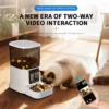 smart pet feeder with two way video remote control 150 degree wide angle lens 5 liter large capacity