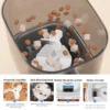 smart pet feeder powerful impeller anti blocking feed widened outlet slope design high torque motor prevents jamming