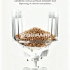 smart pet feeder anti jam impeller and food channel design prevents food jamming