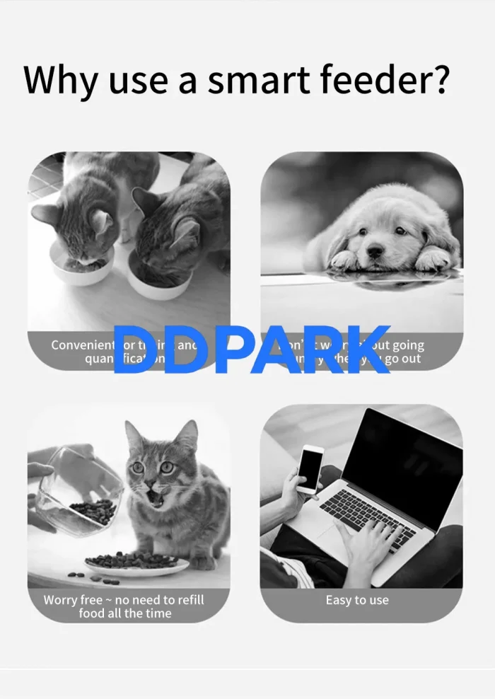Food grade 304 stainless steel pet bowl for smart feeder, hygienic removable dog cat food tray, dishwasher safe pet supplies, ddpark.com