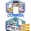 Smart pet feeder mobile App interface, remote manual feeding control, automatic cat dog feeder WiFi connection, smart home pet care app, ddpark.com