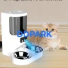 Dual-band WiFi smart pet feeder, 2.4GHz and 5GHz compatible automatic feeder, stable connection smart cat dog food dispenser, ddpark.com