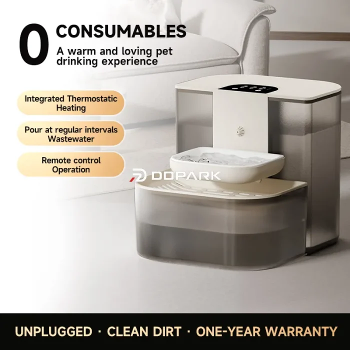 Two Battery Capacities – 1800mAh / 4800mAh, Up to 60 Days 1800mAh 4800mAh battery options pet water dispenser up to 60 days