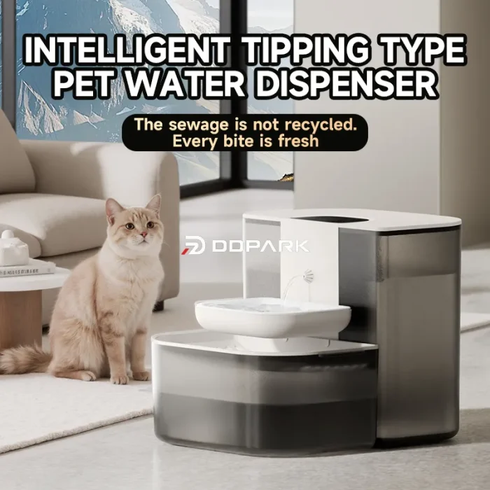 4500ml Large Tank – At Least 14 Days of Fresh Water 4500ml large water tank satisfies adult cat 14 days drinking water