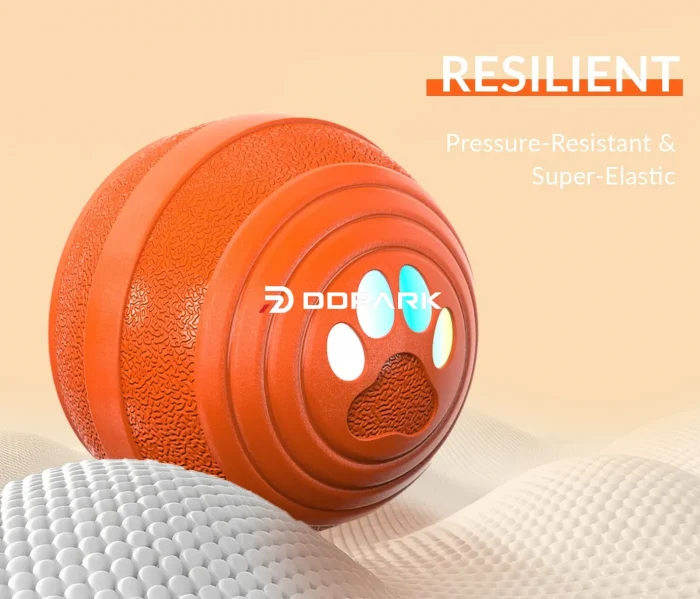Bite-Proof & Scratch-Proof – Only Faint Tooth Marks bite proof scratch resistant pet ball surface shows faint tooth marks