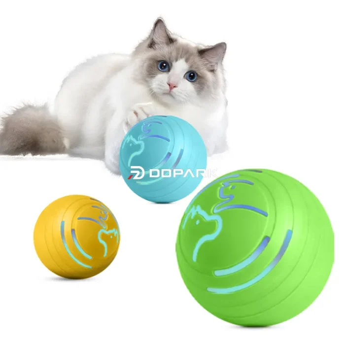 automatic interactive pet toy with on off safety switch prevents accidental activation by pets