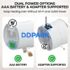 Dual power supply smart pet feeder, AAA battery and adapter supported, automatic feeder emergency power backup, B2B wholesale