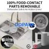 Dishwasher safe smart pet feeder parts, easy to clean automatic dog cat feeder, food-contact removable components, hygienic pet supplies B2B